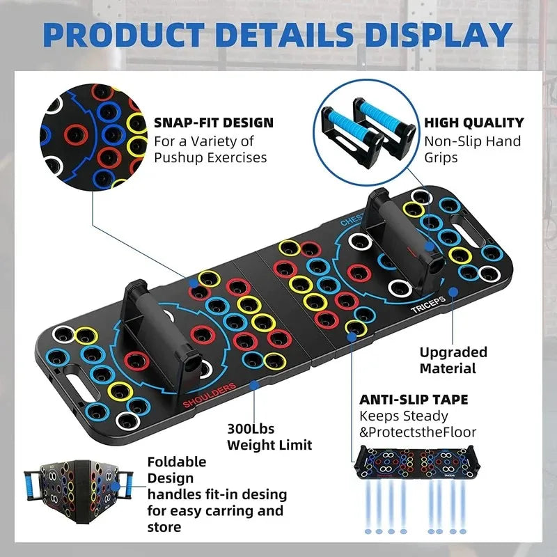 Kleurrijke Fitness Push-Up Plank