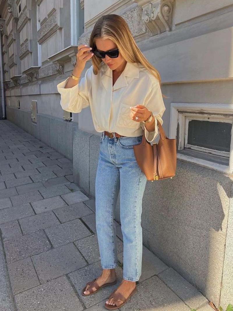 Chique Dames Leren Bucket Bag