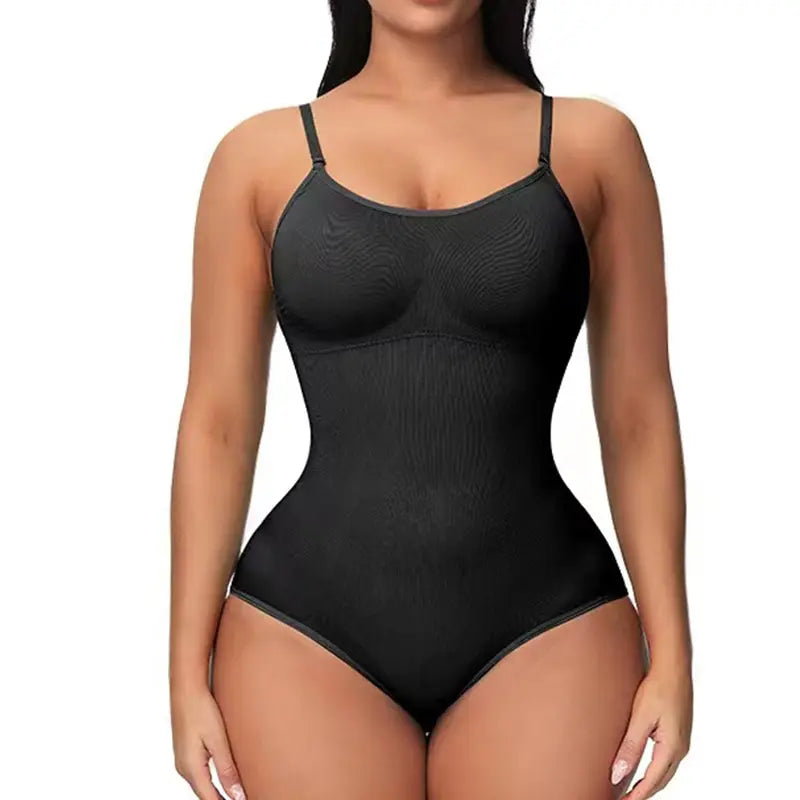 V-Hals Spaghetti Bodysuit