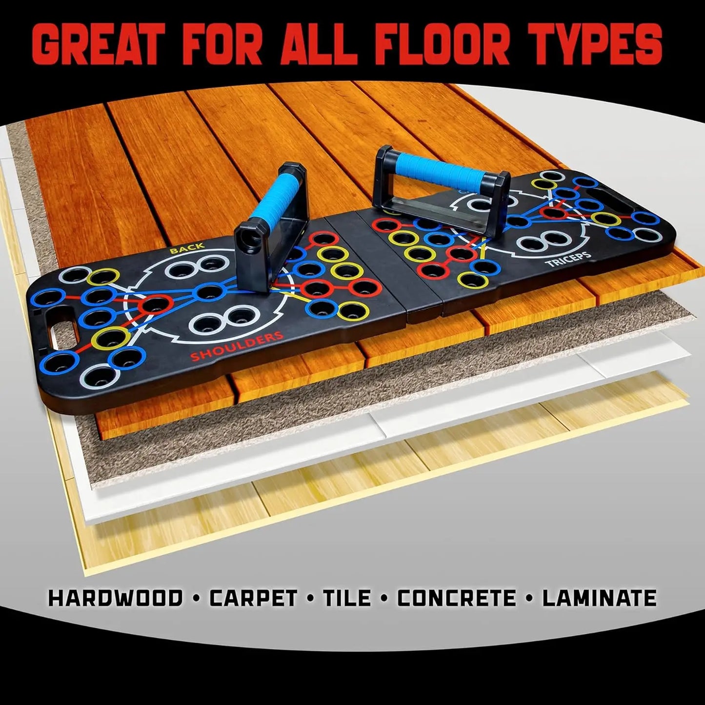 Kleurrijke Fitness Push-Up Plank