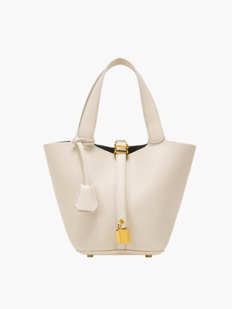 Chique Dames Leren Bucket Bag