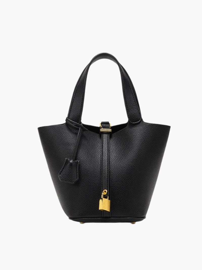 Chique Dames Leren Bucket Bag