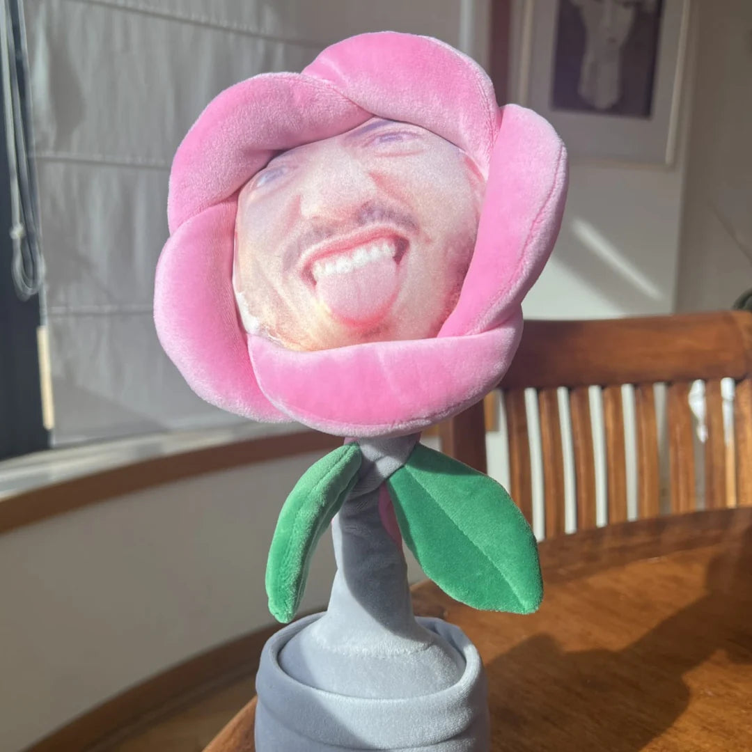 Dansende Bloemenknuffel Met Jouw Gezicht