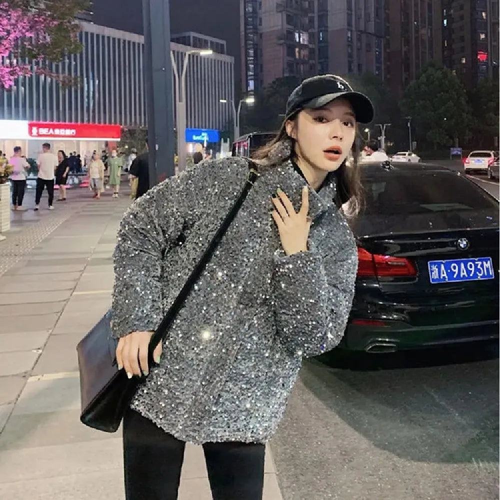 Glanzend Winterwonder Vrouwen Parka