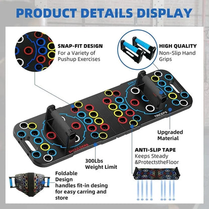 Kleurrijke Fitness Push-Up Plank