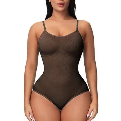 V-Hals Spaghetti Bodysuit