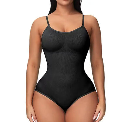 V-Hals Spaghetti Bodysuit
