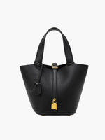 Chique Dames Leren Bucket Bag