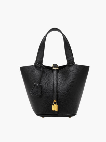 Chique Dames Leren Bucket Bag