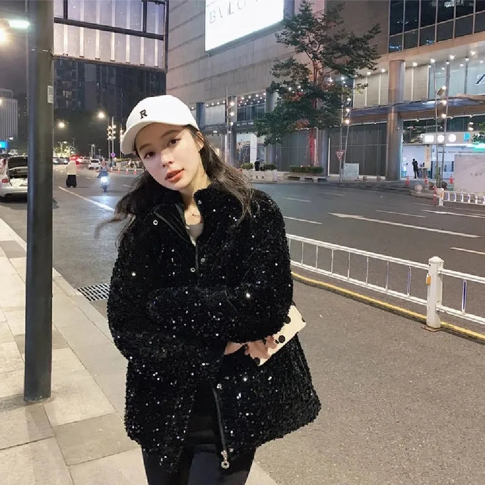 Glanzend Winterwonder Vrouwen Parka