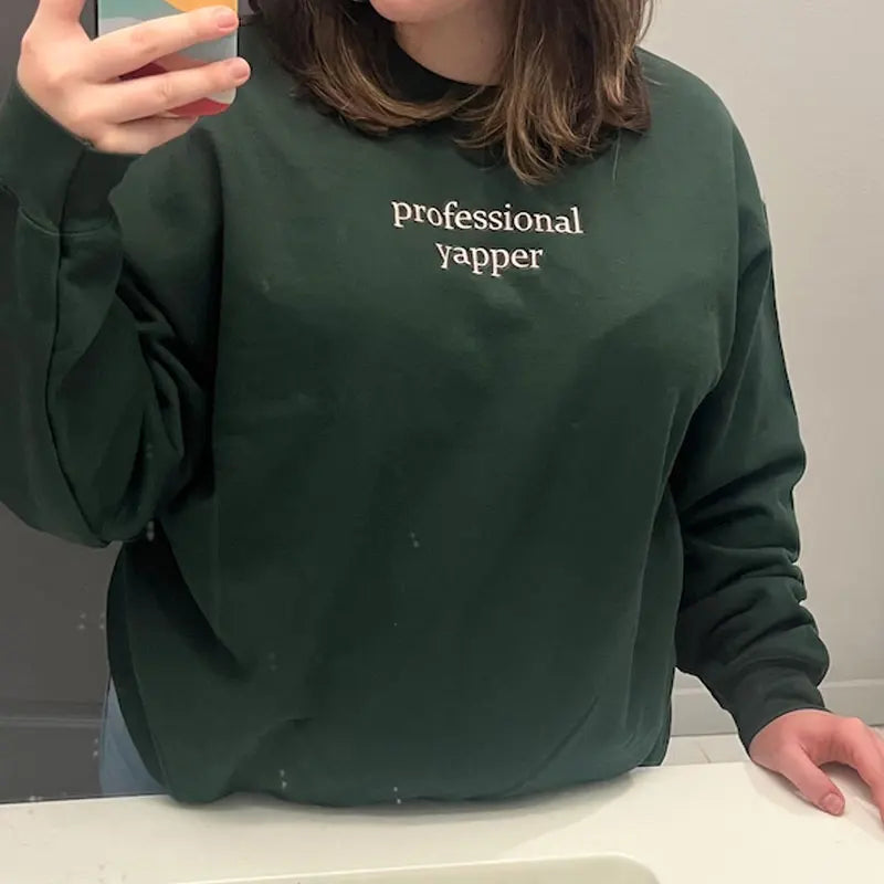 Hippe Yapper Sweater Embroidery