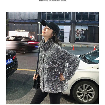 Glanzend Winterwonder Vrouwen Parka