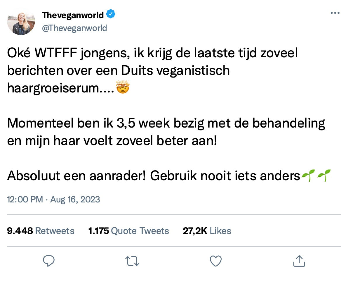 Veganic Haar Groei Boost Olie