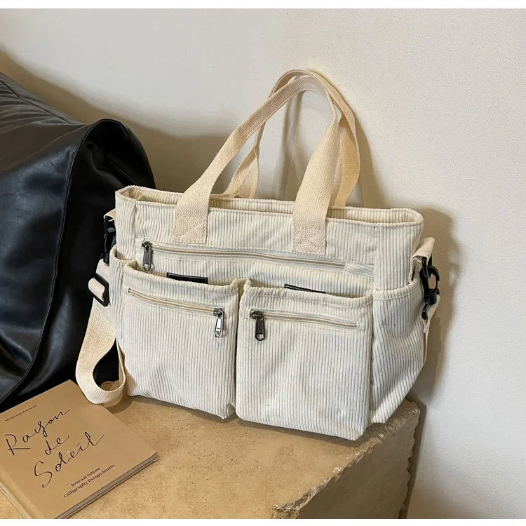 Stijlvolle Corduroy Draagtas