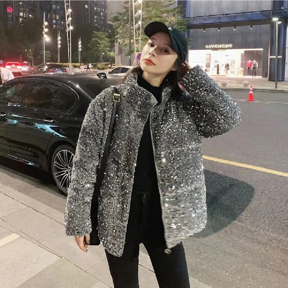 Glanzend Winterwonder Vrouwen Parka