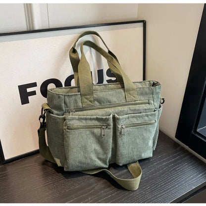 Stijlvolle Corduroy Draagtas