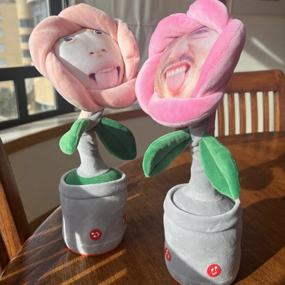 Dansende Bloemenknuffel Met Jouw Gezicht